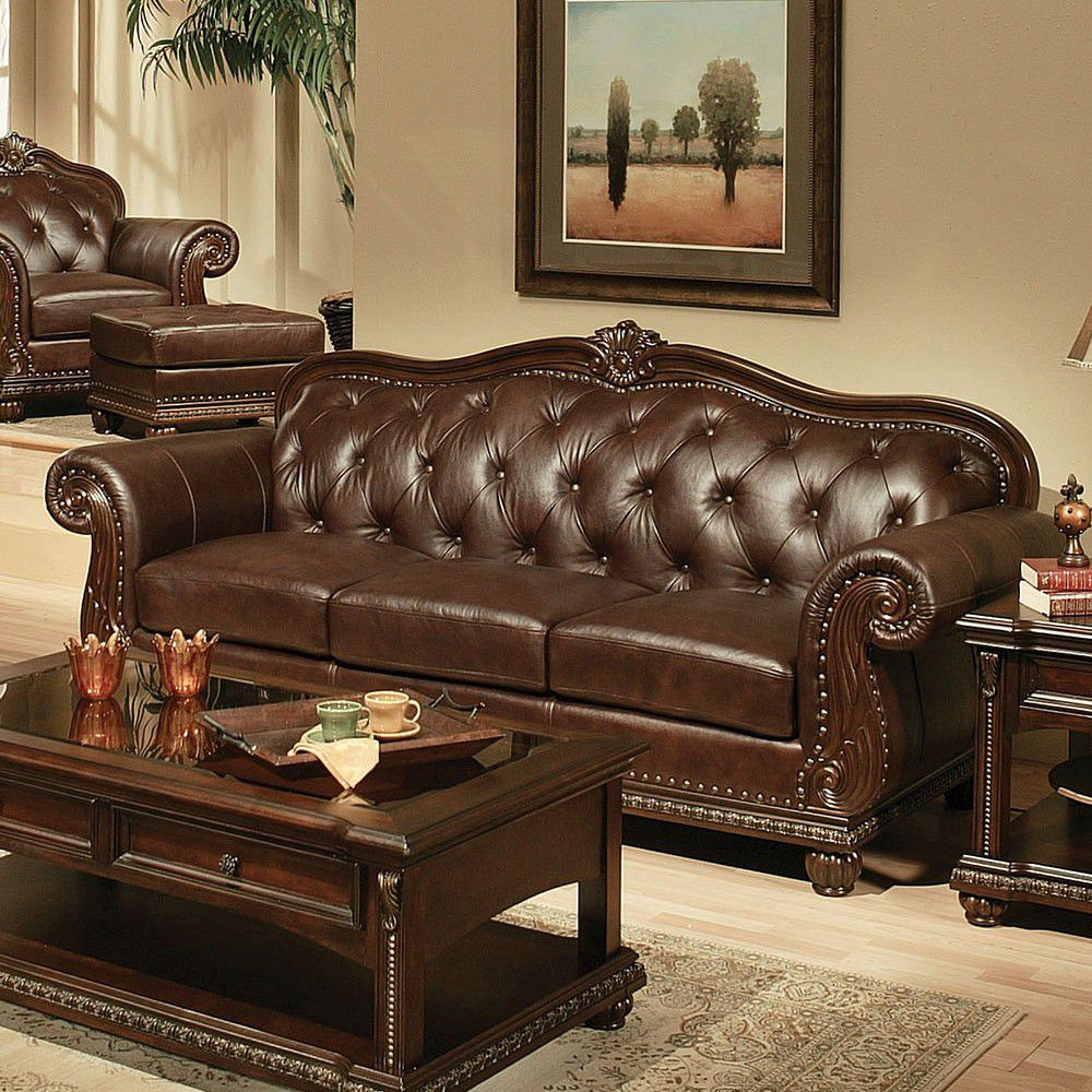 ACME Anondale Sofa in Espresso Top Grain Leather Match-Boyel Living